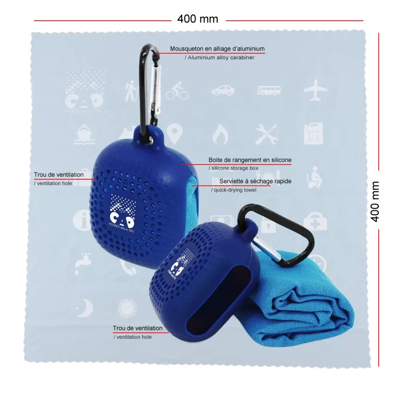 CAO Serviette De Voyage "Pictos" 6 CAO Serviette De Voyage "Pictos" – Image 4