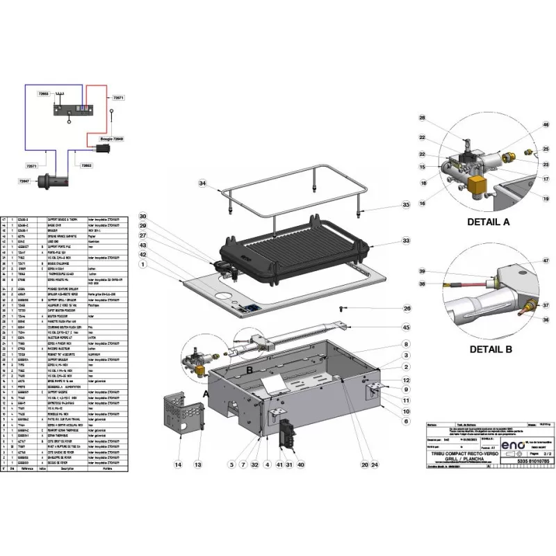 ENO Plancha Gaz Grill Réversible Tribu 6 ENO Plancha Gaz Grill Réversible Tribu – Image 4