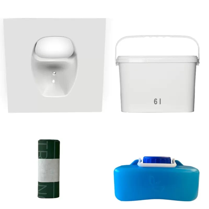 TRELINO Kit DIY Pour Toilettes Sèches | Taille S 2 TRELINO Kit DIY Pour Toilettes Sèches | Taille S